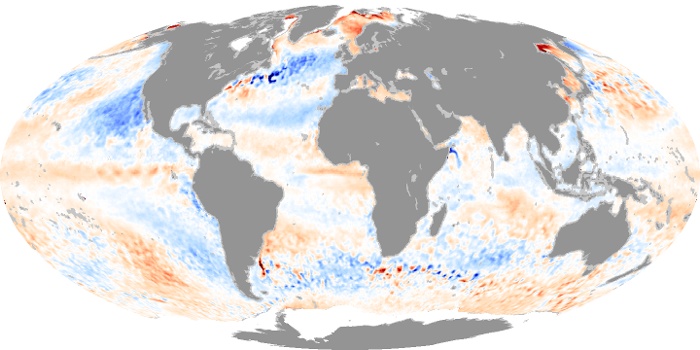 Global Map Sea Surface Temperature Anomaly Image 1