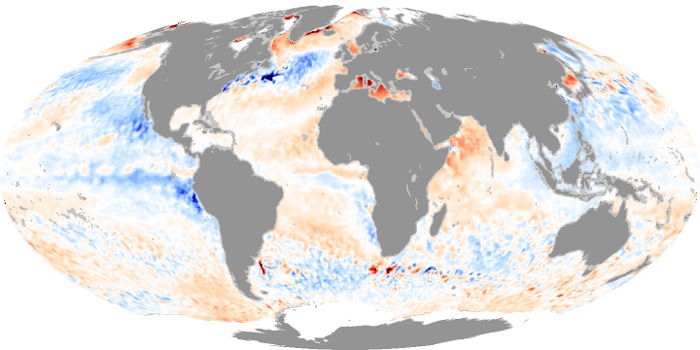 Global Map Sea Surface Temperature Anomaly Image 13