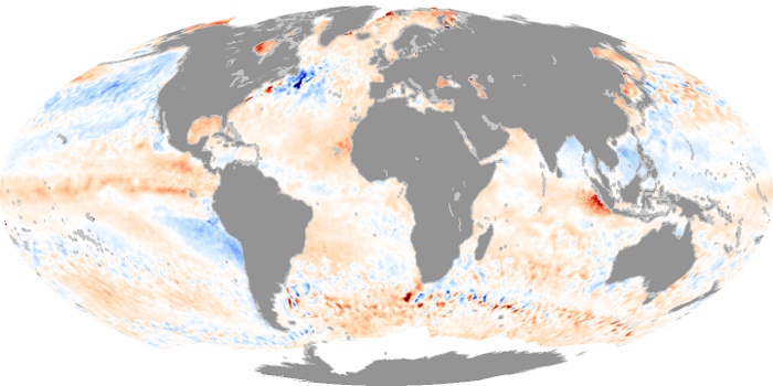 Global Map Sea Surface Temperature Anomaly Image 89