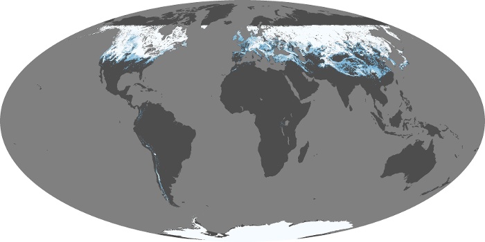 Global Map Snow Cover Image 70