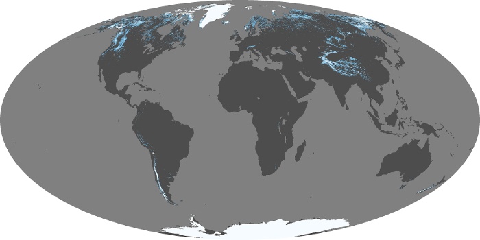 Global Map Snow Cover Image 151