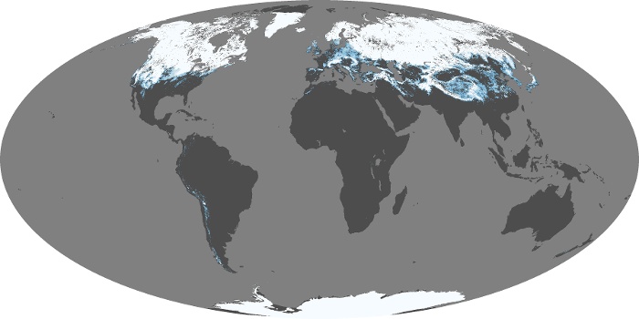 Global Map Snow Cover Image 228