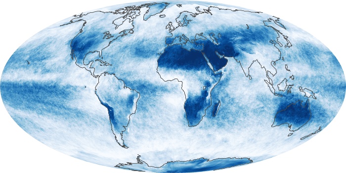 Global Map Cloud Fraction Image 8