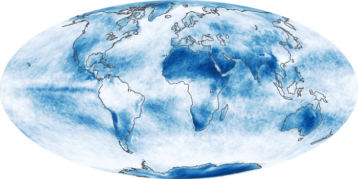 Global Map Cloud Fraction Image 182