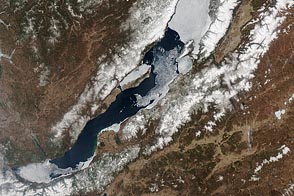 Ice Melting on Lake Baikal