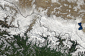 Blizzard in Nepal