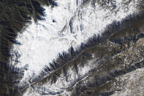 Snowfall in Australia’s Snowy Mountains