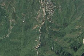 Glacier Lake Outburst Flood near Almaty