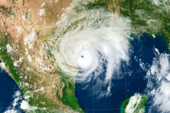 Hurricane Harvey Approaches Texas
